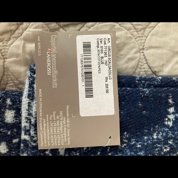 Lanerossi Italian blanket scarf - Picture 3 of 4